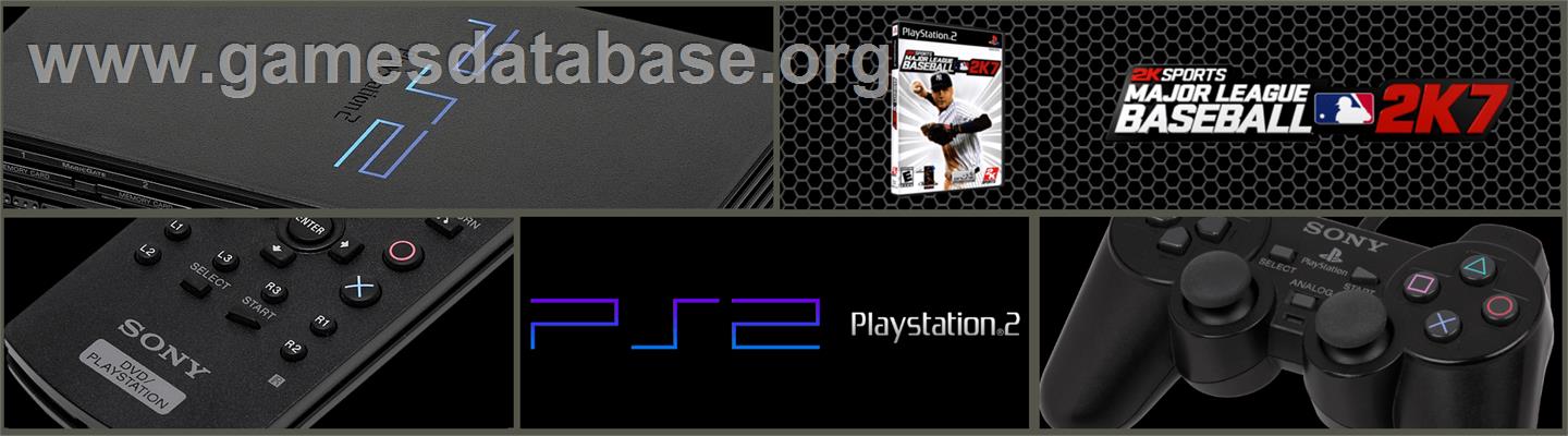 Major League Baseball 2k7 - Sony Playstation 2 - Artwork - Marquee