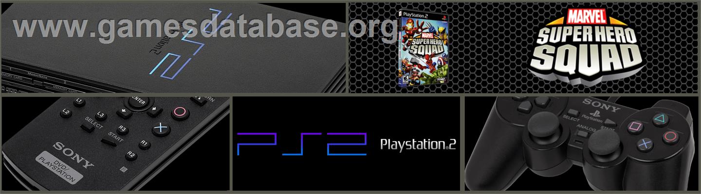 Marvel Super Hero Squad - Sony Playstation 2 - Artwork - Marquee