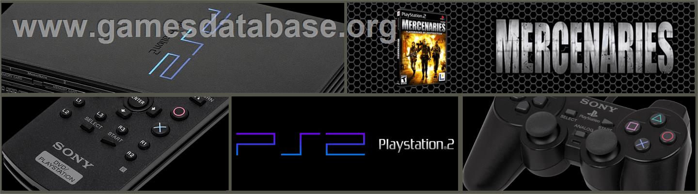 Mercenaries - Playground of Destruction - Sony Playstation 2 - Artwork - Marquee