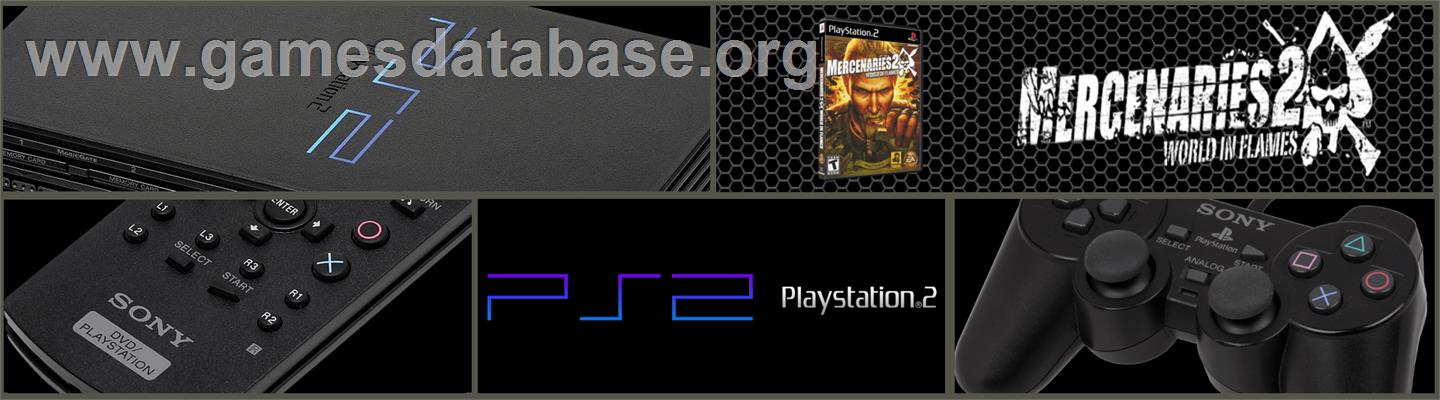 Mercenaries 2 - World in Flames - Sony Playstation 2 - Artwork - Marquee