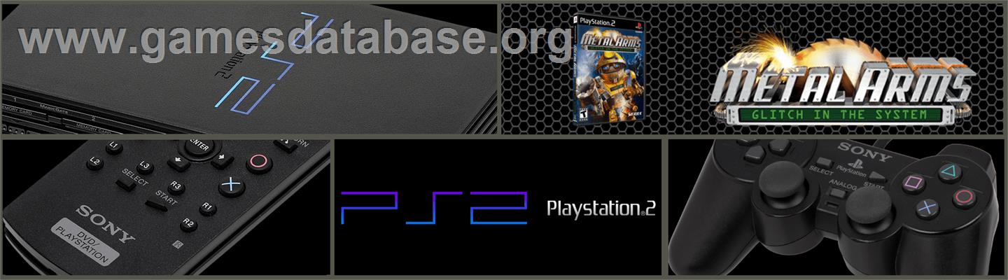 Metal Arms - Glitch In The System - Sony Playstation 2 - Artwork - Marquee