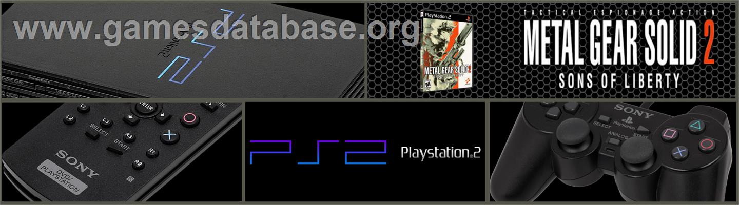 Metal Gear Solid 2 - Sons Of Liberty - Sony Playstation 2 - Artwork - Marquee