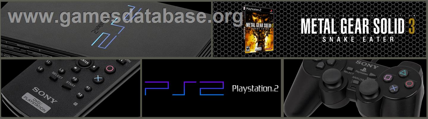Metal Gear Solid 3 - Snake Eater - Sony Playstation 2 - Artwork - Marquee