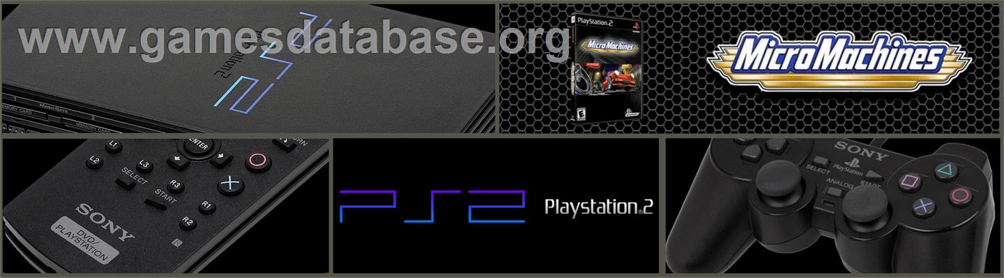 Micro Machines V4 - Sony Playstation 2 - Artwork - Marquee