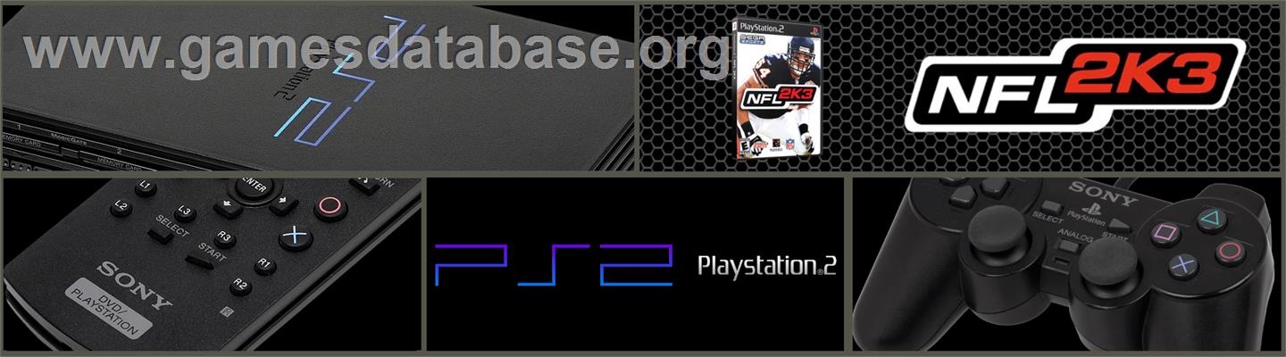 NFL 2K3 - Sony Playstation 2 - Artwork - Marquee