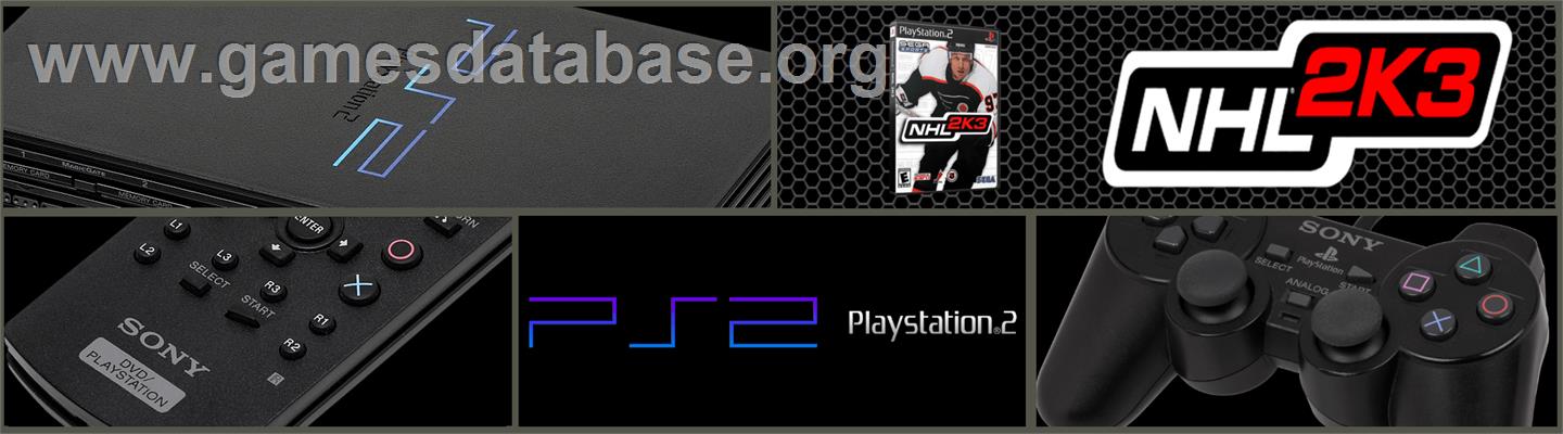 NHL 2K3 - Sony Playstation 2 - Artwork - Marquee
