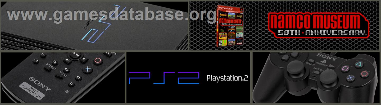 Namco Museum 50th Anniversary - Sony Playstation 2 - Artwork - Marquee