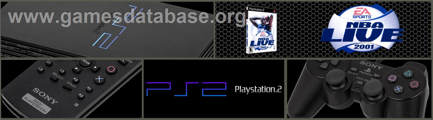 Nba Live 2001 - Sony Playstation 2 - Artwork - Marquee