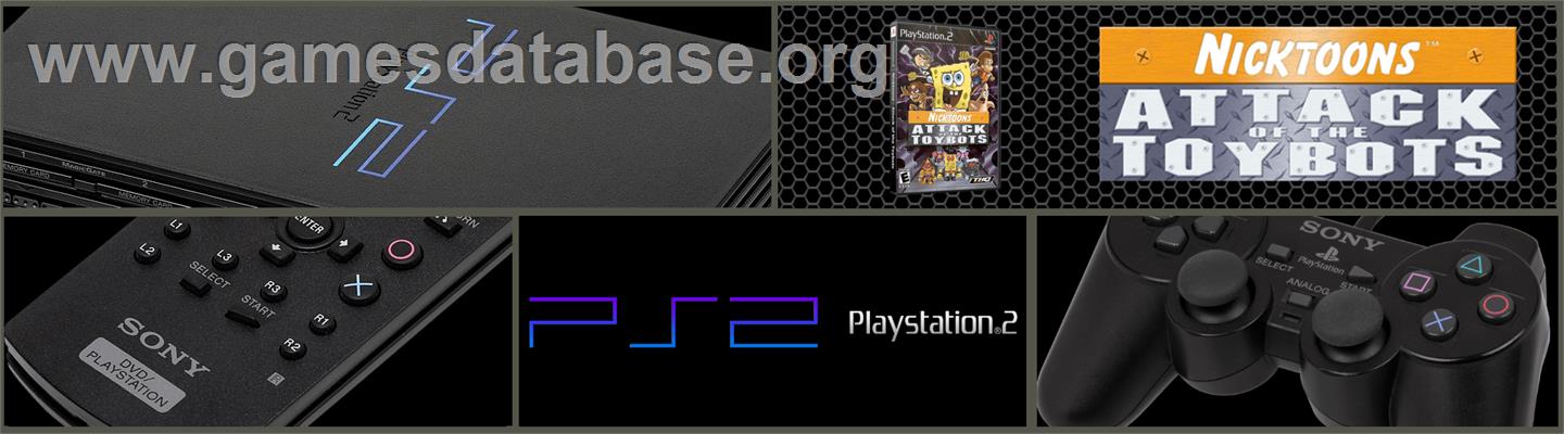 Nickelodeon SpongeBob and Friends - Attack of the Toybots - Sony Playstation 2 - Artwork - Marquee
