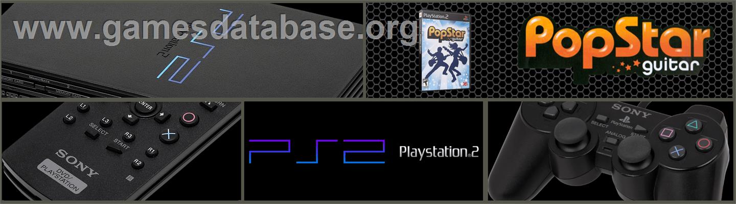 Popstar Guitar - Sony Playstation 2 - Artwork - Marquee