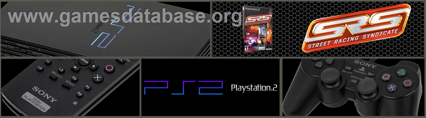 SRS: Street Racing Syndicate - Sony Playstation 2 - Artwork - Marquee