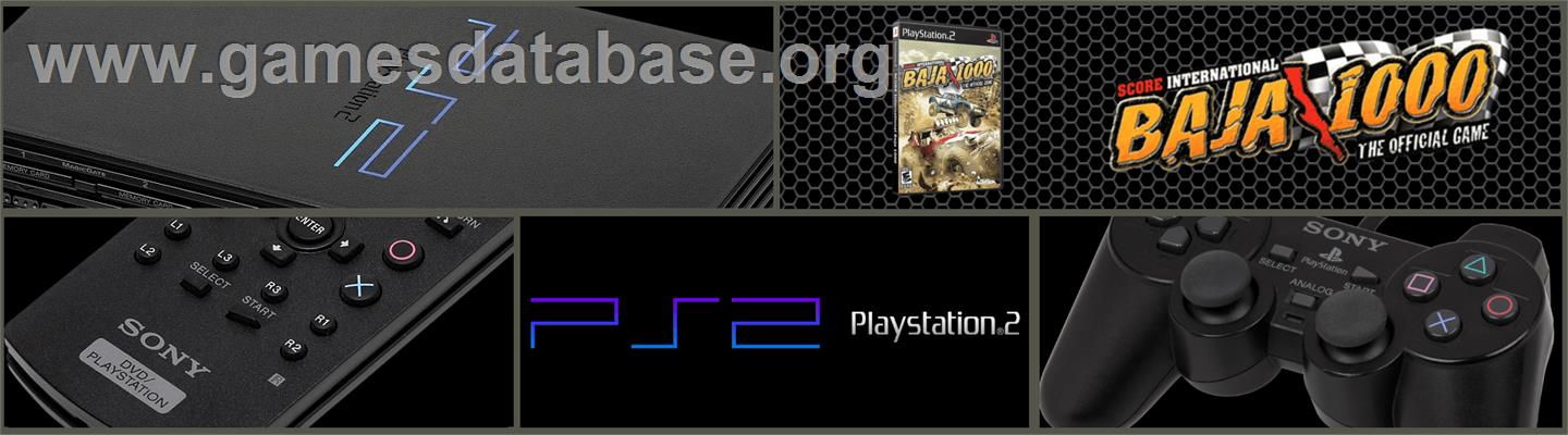 Score International Baja 1000 World Championship Off Road Racing - Sony Playstation 2 - Artwork - Marquee