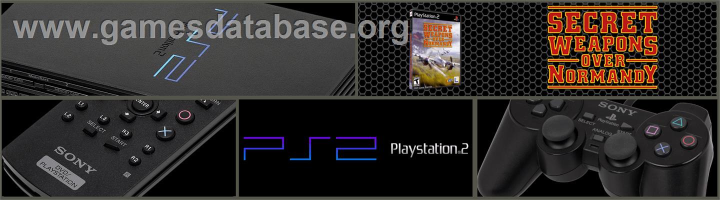 Secret Weapons Over Normandy - Sony Playstation 2 - Artwork - Marquee