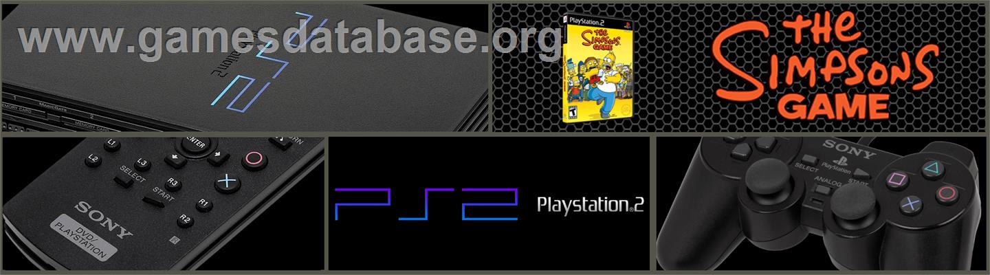 Simpsons Game ,the - Sony Playstation 2 - Artwork - Marquee