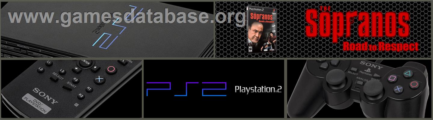 Sopranos - Road To Respect, Les - Sony Playstation 2 - Artwork - Marquee