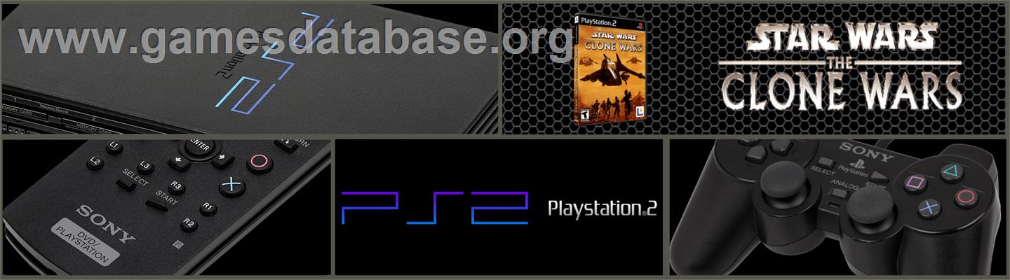 Star Wars - The Clone Wars - Sony Playstation 2 - Artwork - Marquee
