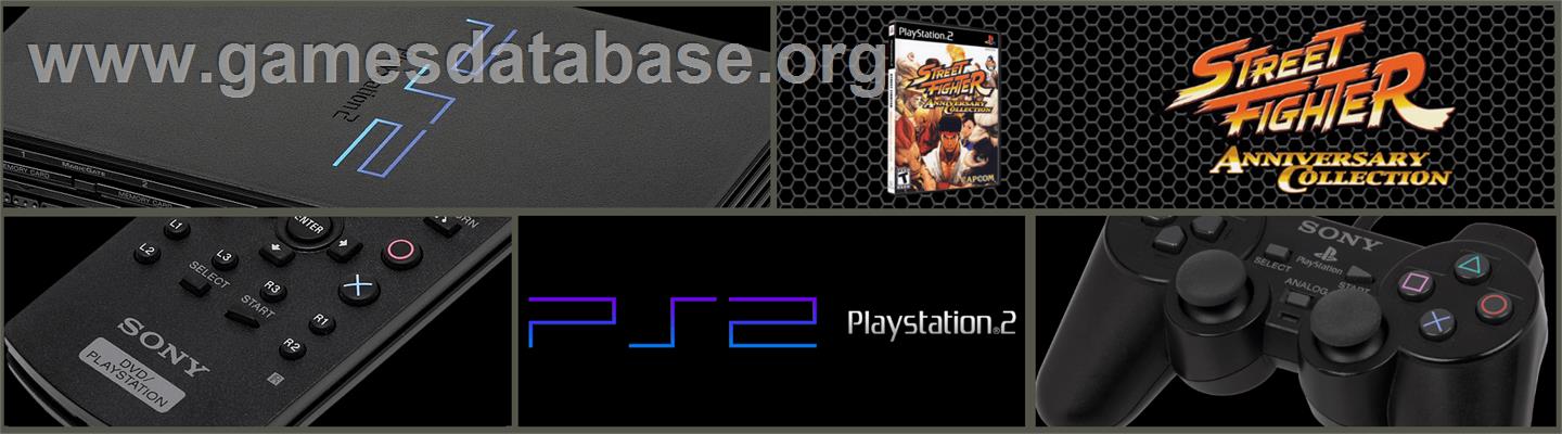 Street Fighter: Anniversary Collection - Sony Playstation 2 - Artwork - Marquee