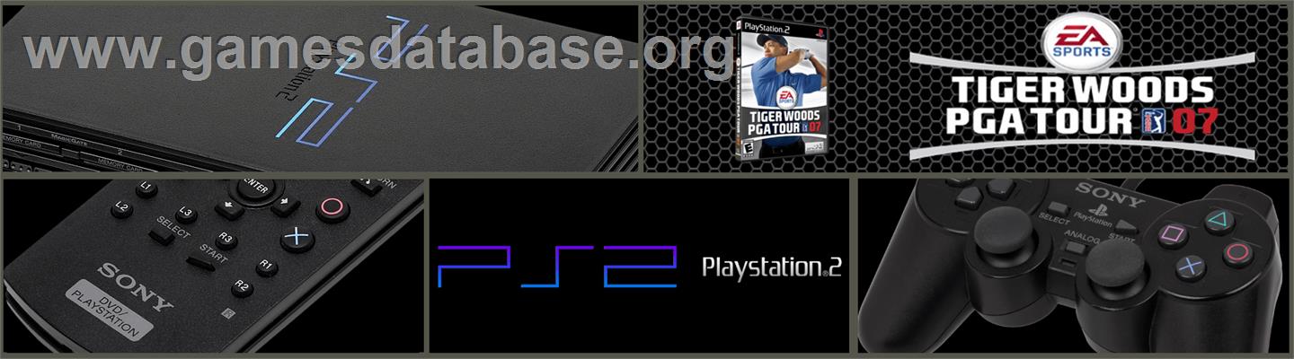 Tiger Woods Pga Tour 07 - Sony Playstation 2 - Artwork - Marquee