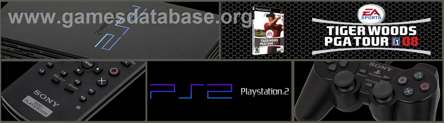 Tiger Woods Pga Tour 08 - Sony Playstation 2 - Artwork - Marquee