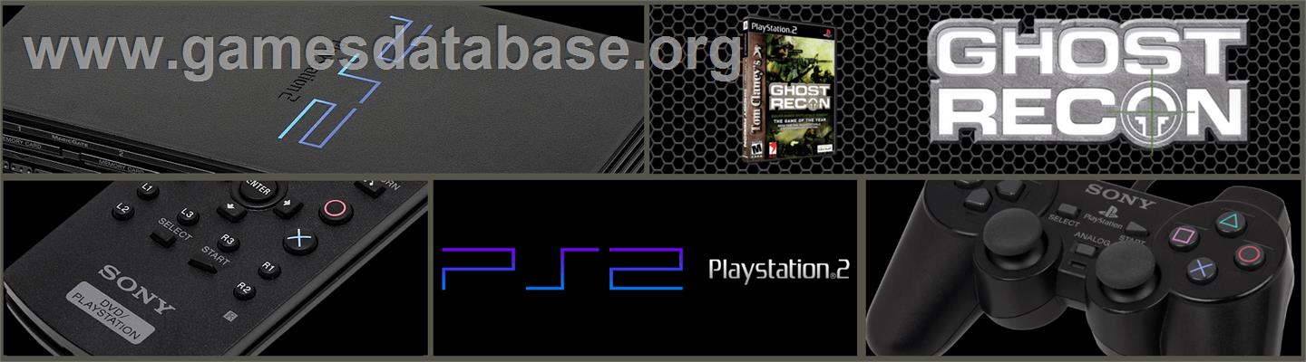 Tom Clancy's Ghost Recon - Sony Playstation 2 - Artwork - Marquee