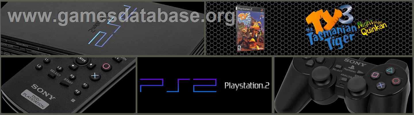 Ty the Tasmanian Tiger 3: Night of the Quinkan - Sony Playstation 2 - Artwork - Marquee