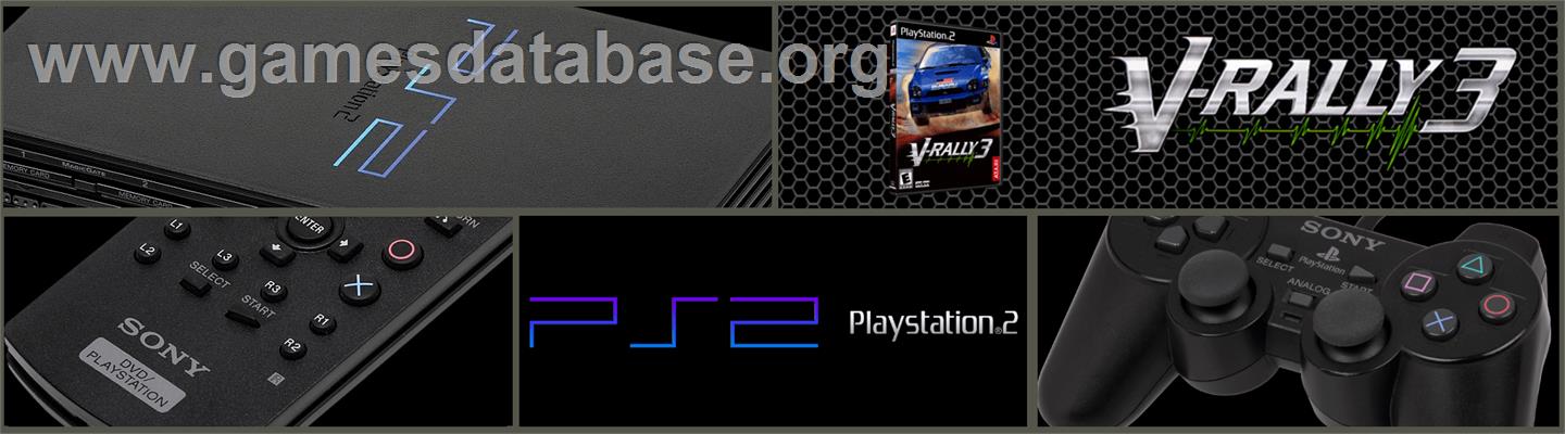 V-Rally 3 - Sony Playstation 2 - Artwork - Marquee