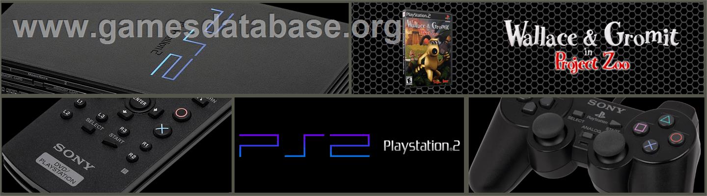 Wallace & Gromit in Project Zoo - Sony Playstation 2 - Artwork - Marquee