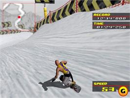 In game image of Alpine Racer 3 on the Sony Playstation 2.