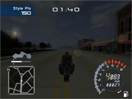 In game image of American Chopper on the Sony Playstation 2.