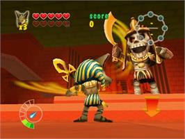 In game image of Anubis 2 on the Sony Playstation 2.