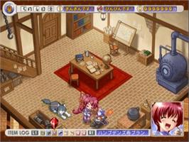 In game image of Aoi Sora No Neosphere - Nanoca Flanka Hatsumei Koubouki 2 on the Sony Playstation 2.
