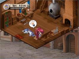 In game image of Aoi Umi No Tristia - Nanoca Flanka Hatsumei Koubouki on the Sony Playstation 2.
