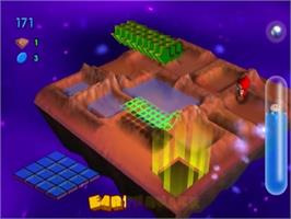 In game image of Aqua Aqua - Wetrix 2 on the Sony Playstation 2.