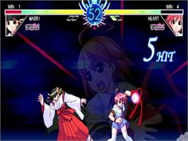 In game image of Arcana Heart on the Sony Playstation 2.