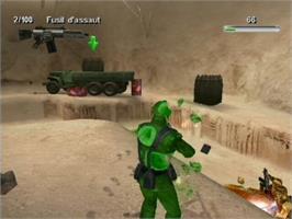 In game image of Army Men - Sarge's War on the Sony Playstation 2.