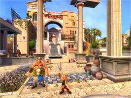 In game image of Astérix at the Olympic Games on the Sony Playstation 2.