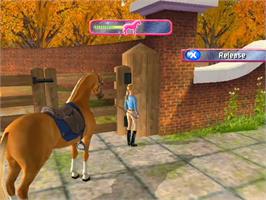 In game image of Barbie Horse Adventures - Wild Horse Rescue on the Sony Playstation 2.