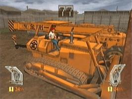 In game image of Bcv - Battle Construction Vehicles on the Sony Playstation 2.