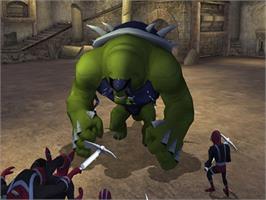 In game image of Ben 10 Ultimate Alien - Cosmic Destruction on the Sony Playstation 2.