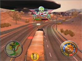 In game image of Big Mutha Truckers 2 - Truck Me Harder on the Sony Playstation 2.