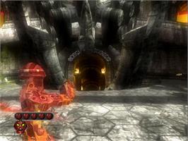 In game image of Bionicle Heroes on the Sony Playstation 2.