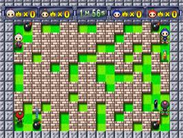In game image of Bomberman Land 2 - Game Shijou Saidai No Theme Park on the Sony Playstation 2.