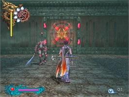 In game image of Bujingai - Swordmaster on the Sony Playstation 2.