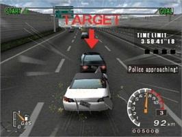 In game image of Car Racing Challenge on the Sony Playstation 2.