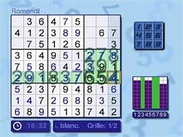 In game image of Carol Vorderman's Sudoku on the Sony Playstation 2.