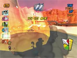 In game image of Cartoon Network Racing on the Sony Playstation 2.