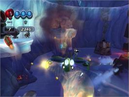 In game image of Chicken Little - Ace in Action on the Sony Playstation 2.