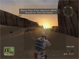 In game image of Conflict - Desert Storm on the Sony Playstation 2.