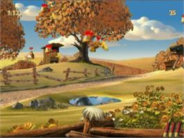 In game image of Crazy Chicken X on the Sony Playstation 2.