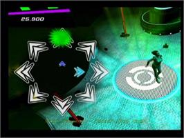 In game image of Dance Party Club Hits on the Sony Playstation 2.
